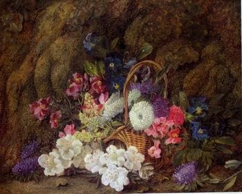  Floral, beautiful classical still life of flowers.076